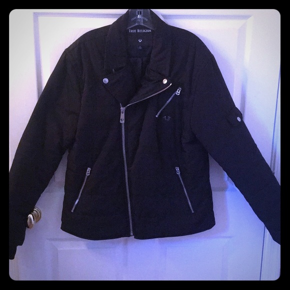 True Religion Quilted Moto Jacket - Picture 1 of 5